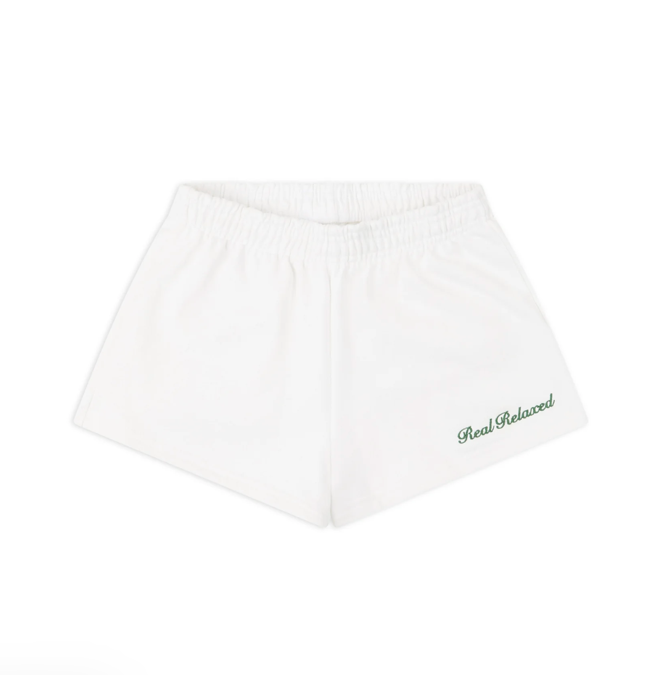 Resort Club: Capri Lemon Sweat Shorts White